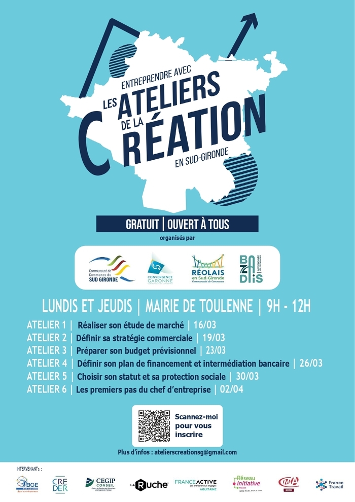 Ateliers de la Création 2026 Mairie de Toulenne Toulenne