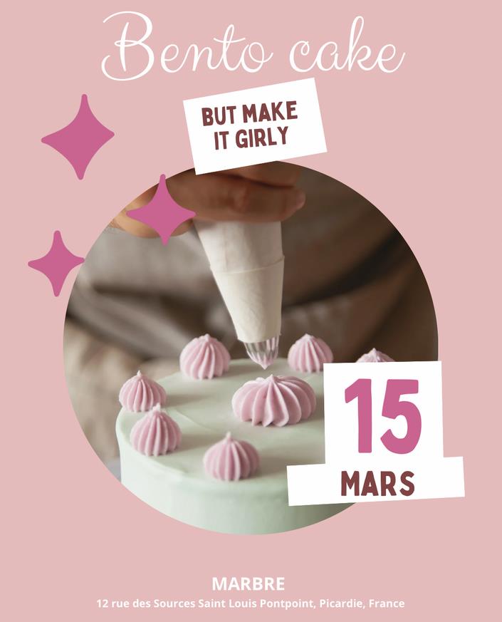 Ateliers décoration de bento cake entre femmes