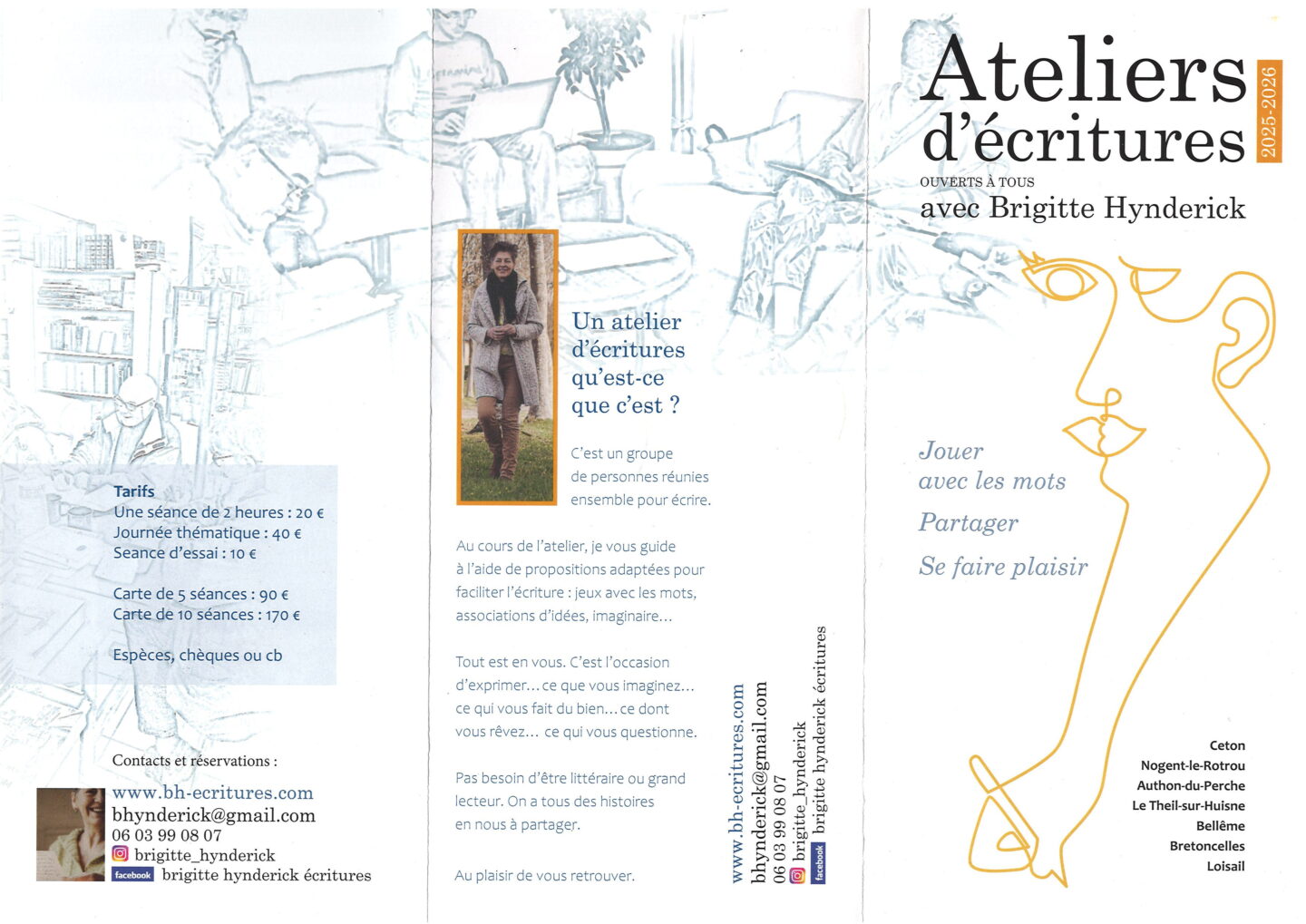 Ateliers écriture à la Librairie Livre au trésor D9 Authon-du-Perche 2026-06-14