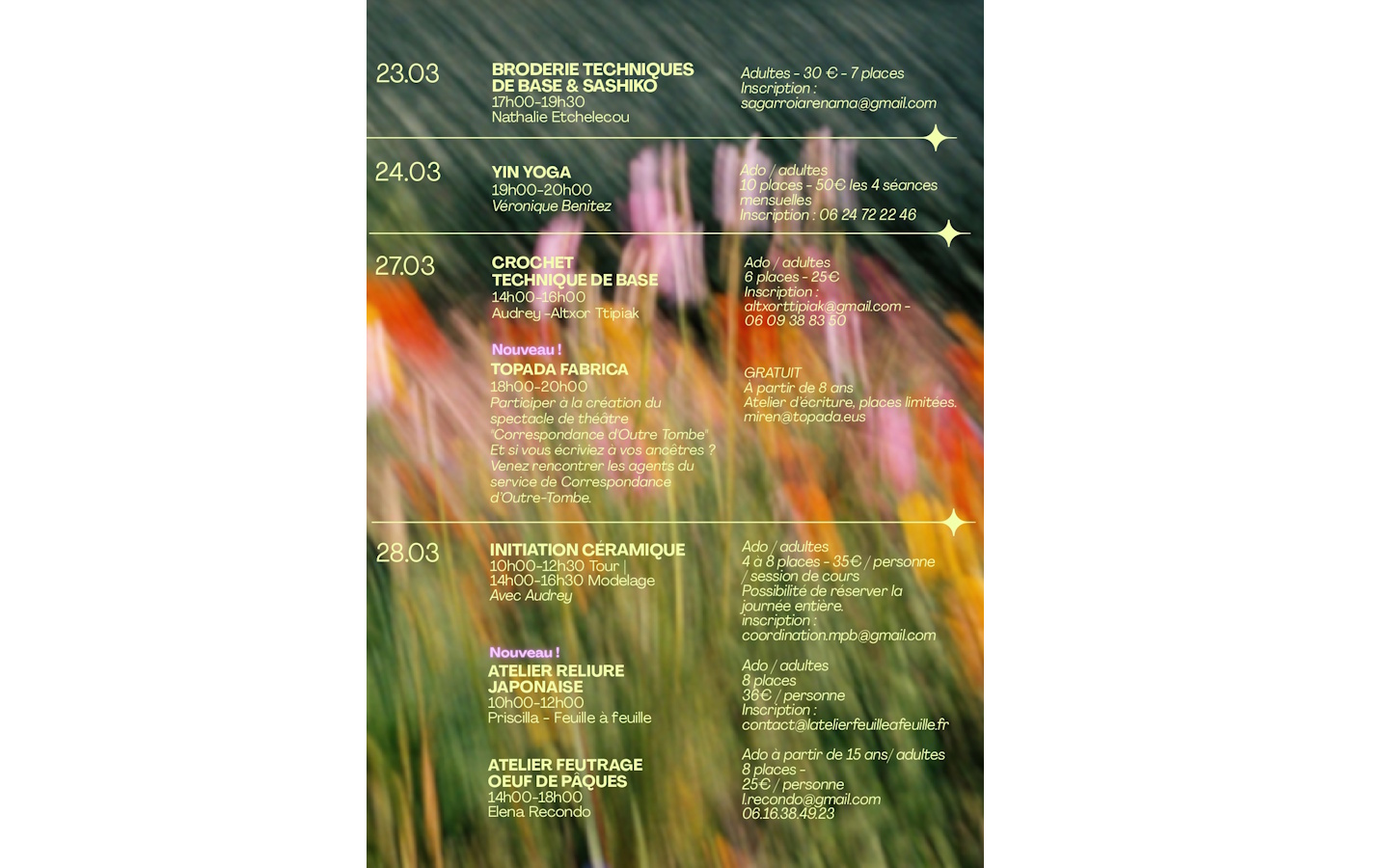 Ateliers Manufacture Pays Basque Yin Yoga