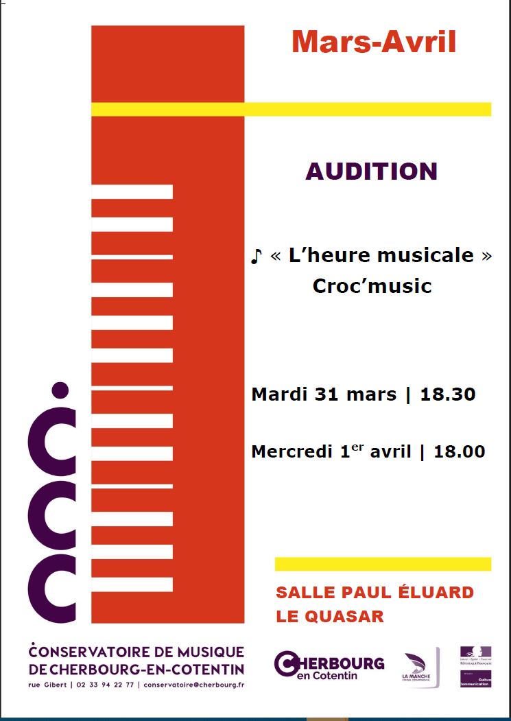 Audition Croc'Music Cherbourg-Octeville Cherbourg-en-Cotentin 2026-04-01