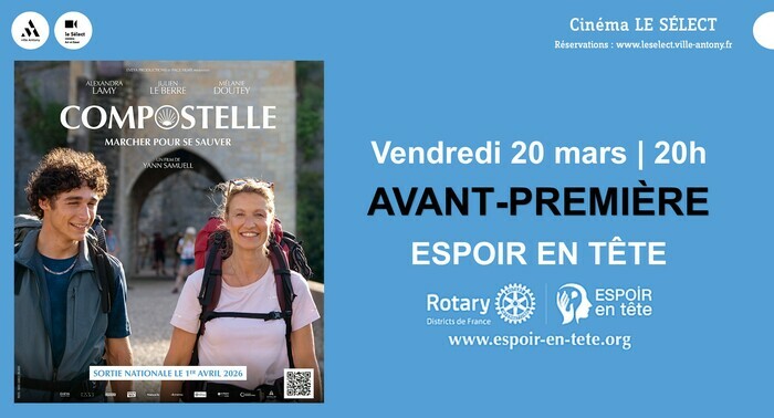 Avant-première ROTARY – ESPOIR EN TÊTE : COMPOSTELLE Le Sélect Antony