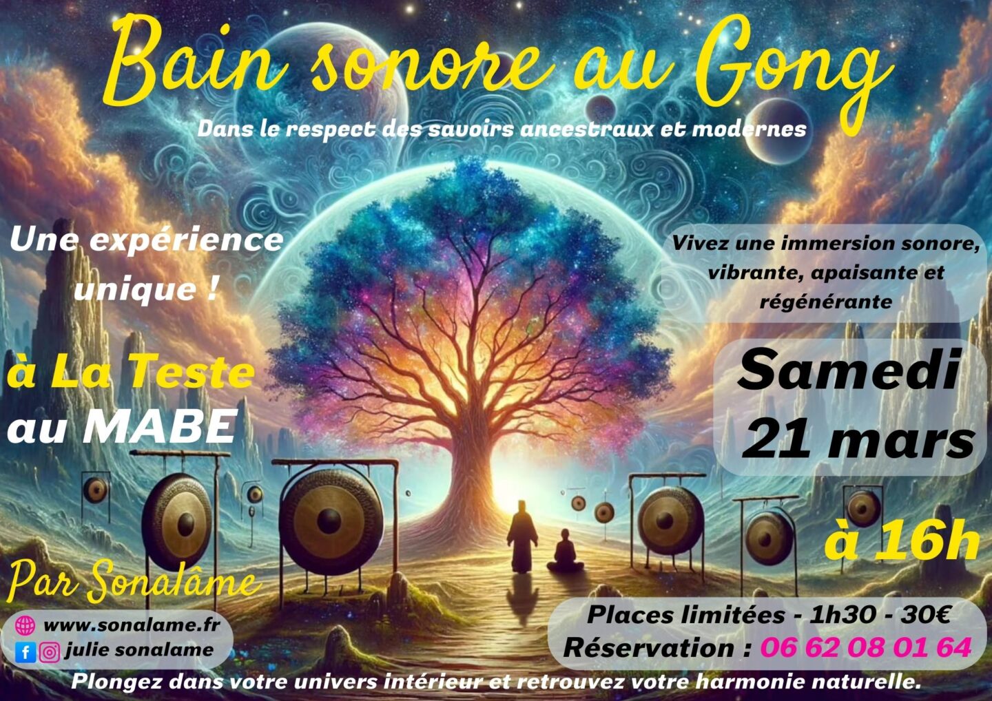 Bain sonore au Gong 960 Avenue de l'Europe La Teste-de-Buch 2026-03-21