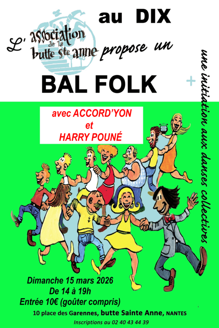 Bal Folk - Danses collectives Le DIX (Maison de quartier)