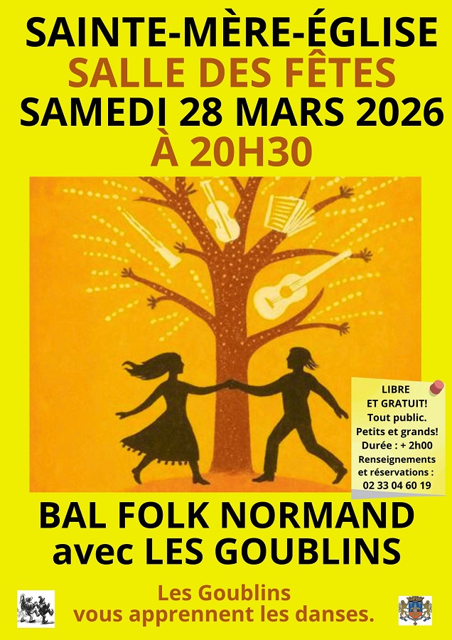 Bal folk normand Salle des fêtes Sainte-Mère-Église 2026-03-28