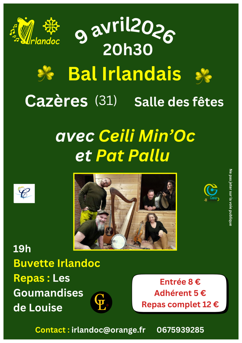 BAL IRLANDAIS AVEC ANIMATION DANSE 2 Impasse des Capucins Cazères 2026-04-09
