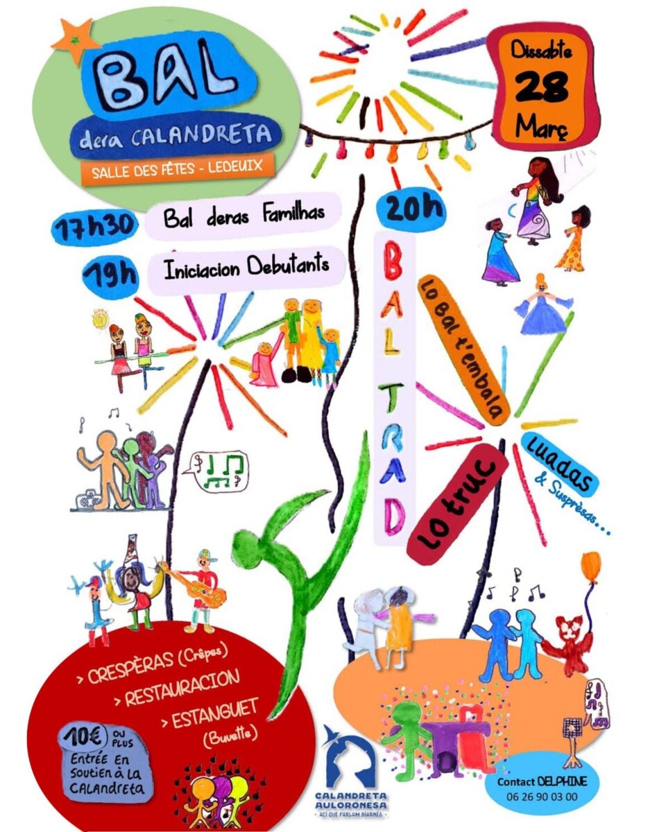 Bal trad de la Calandreta auloronesa Rue de la Marque Ledeuix 2026-03-28