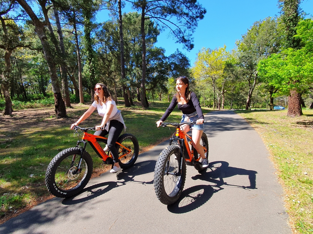 Balade accompagnée en fat bike électrique plage et forêt