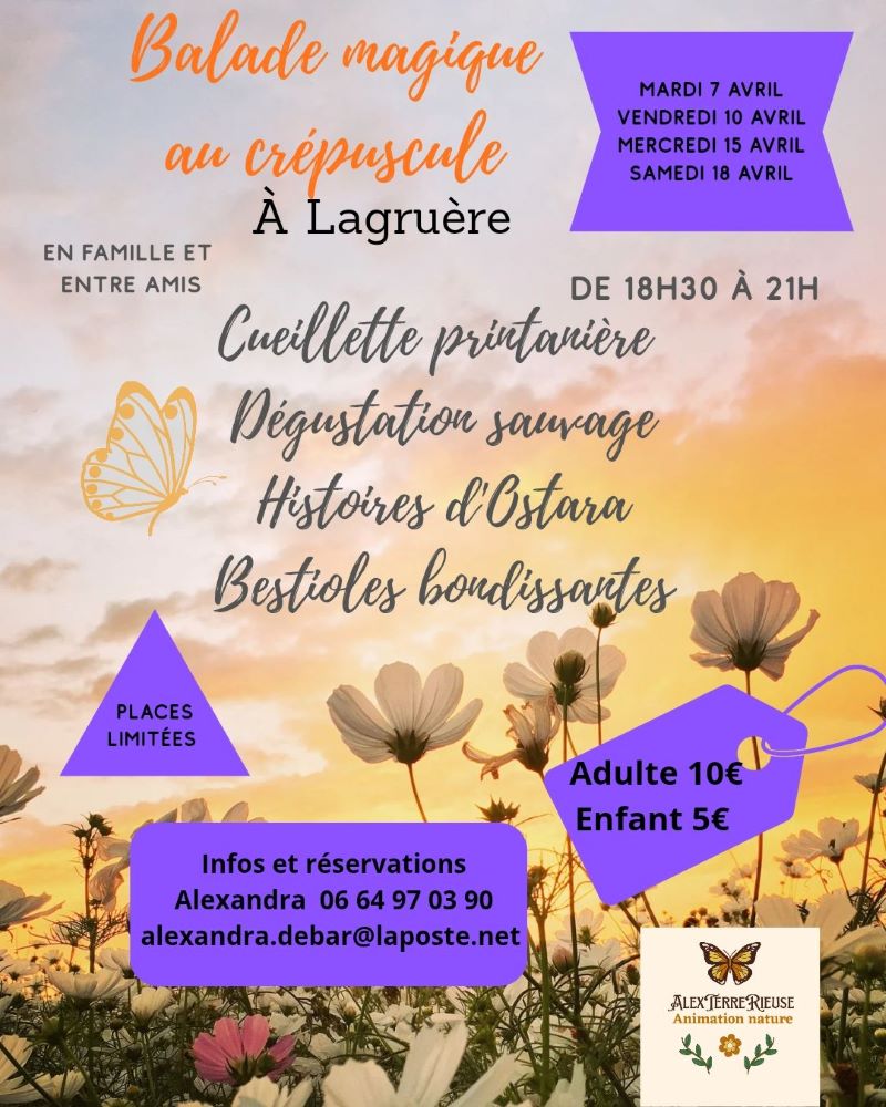 Balade magique au crépuscule  Lagruère 2026-04-07
