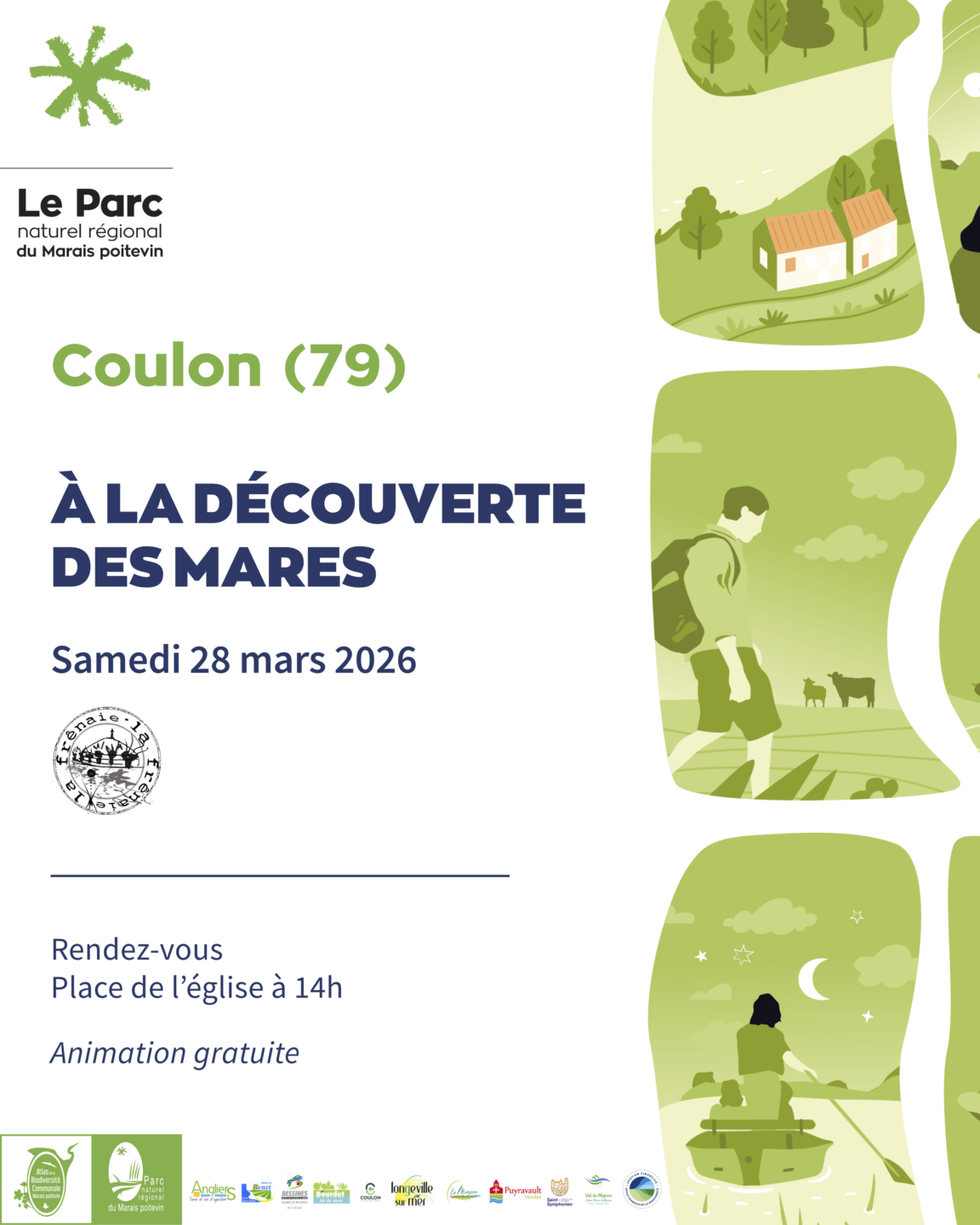 Balade nature à la découverte des mares à Coulon Place de l'Eglise Coulon 2026-03-28
