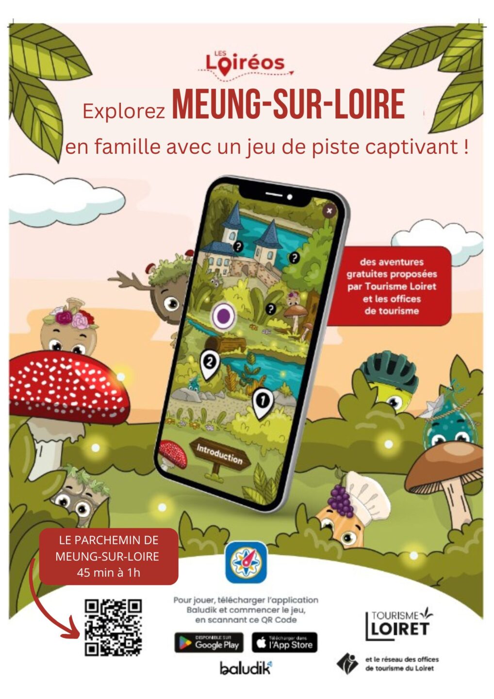 Balade numérique en famille découvrez Meung-sur-Loire avec Baludik 1 rue Emmanuel Troulet Beaugency 2026-04-04