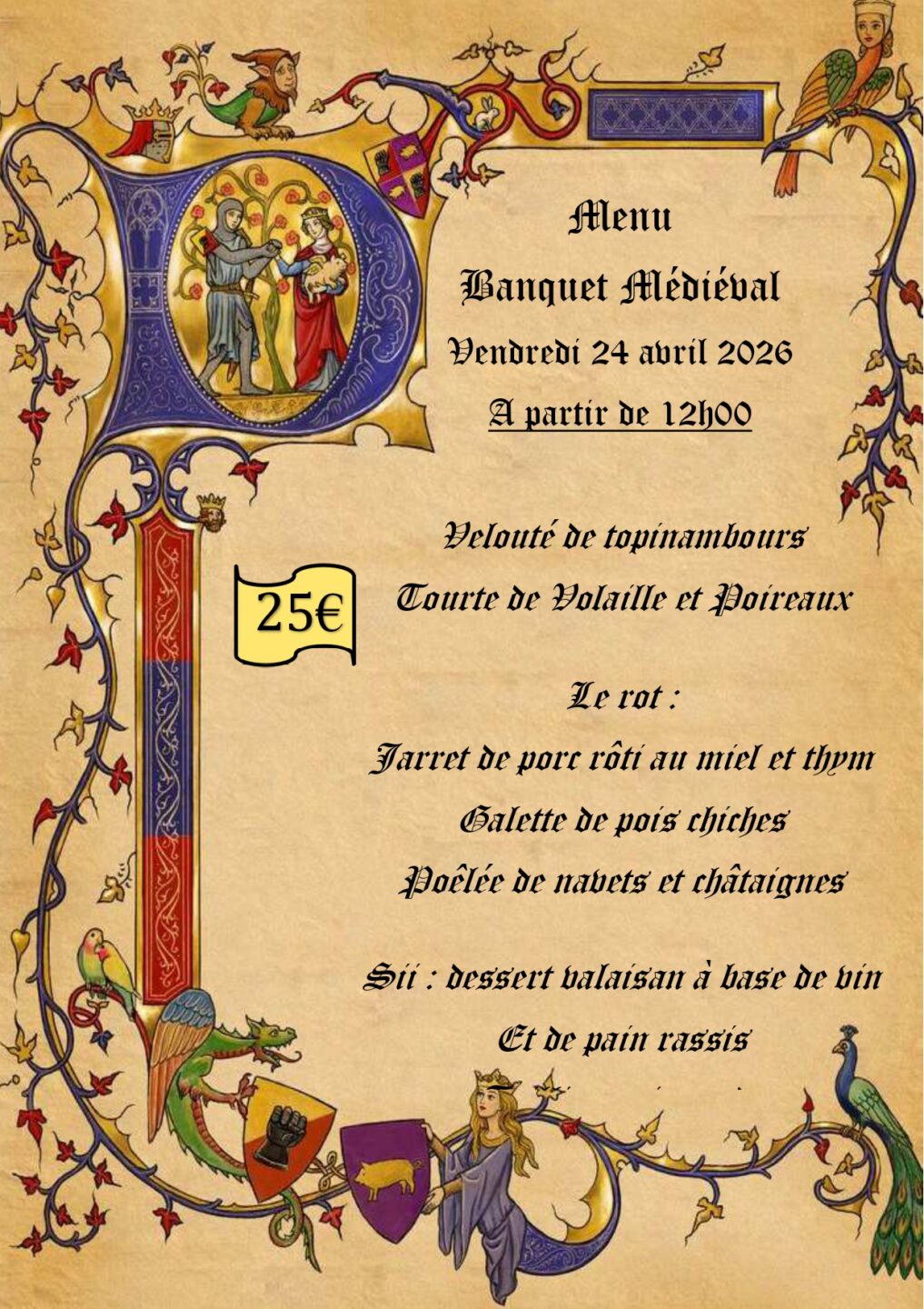 Banquet médiéval 2 Rue Ignace Dumergue Treignac 2026-04-24
