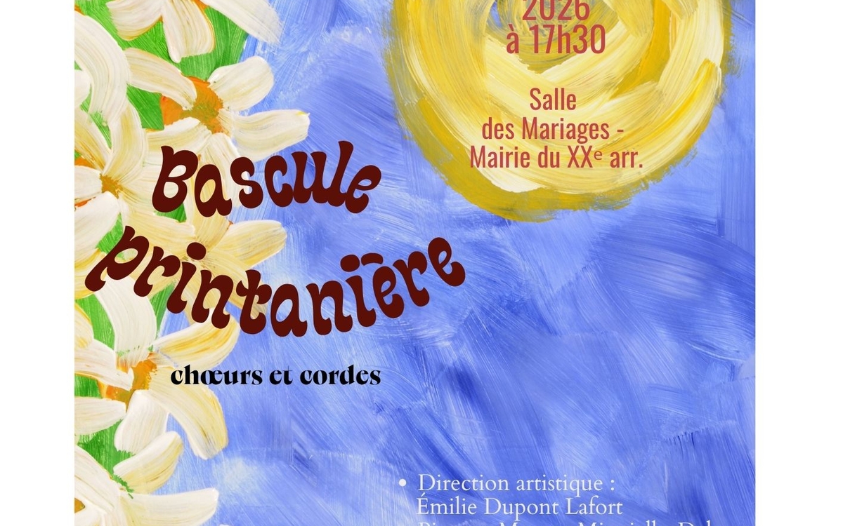 Bascule printanière Mairie du 20e arrondissement PARIS