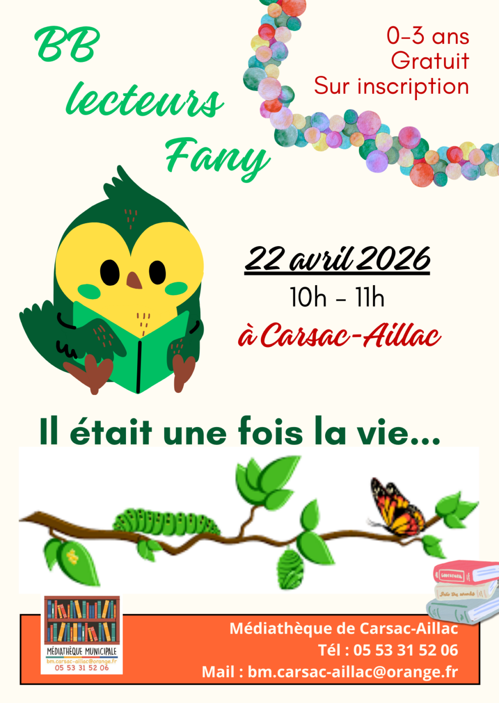 BB lecteurs Fany  Carsac-Aillac 2026-04-22