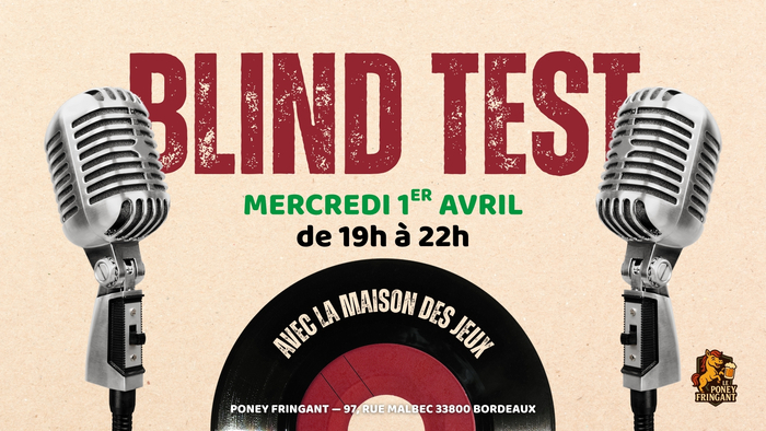Blind test avec l'asso la Maison des Jeux au Poney Fringant Poney Fringant Bordeaux