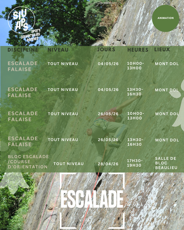 Bloc escalade / CO Gymnase Beaulieu Rennes