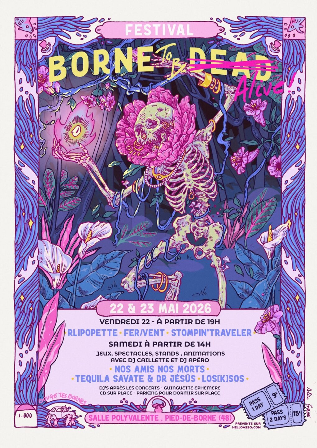 BORNE TO BE D̶E̶A̶D̶ ALIVE Salle polyvalente Pied-de-Borne 2026-05-22