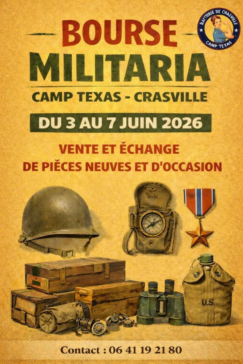Bourse militaria Lieu-dit Les Landes Crasville 2026-06-03