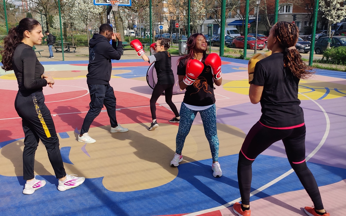 Boxe Inititation Gratuite Hustle Paris TEP Duchêne Square Henri-et-Achille-Duchêne Paris