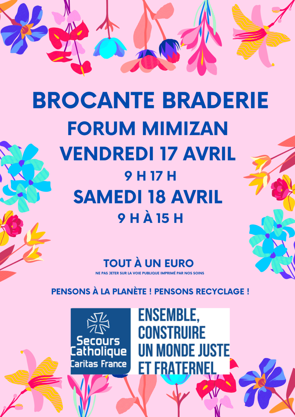 Braderie brocante du Secours Catholique Forum de Mimizan Mimizan 2026-04-17
