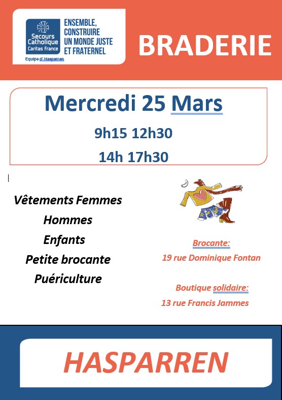 Braderie 13 rue Francis Jamme Hasparren 2026-03-25