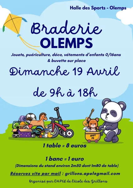 Braderie 90 rue de la 7/77 Olemps 2026-04-19