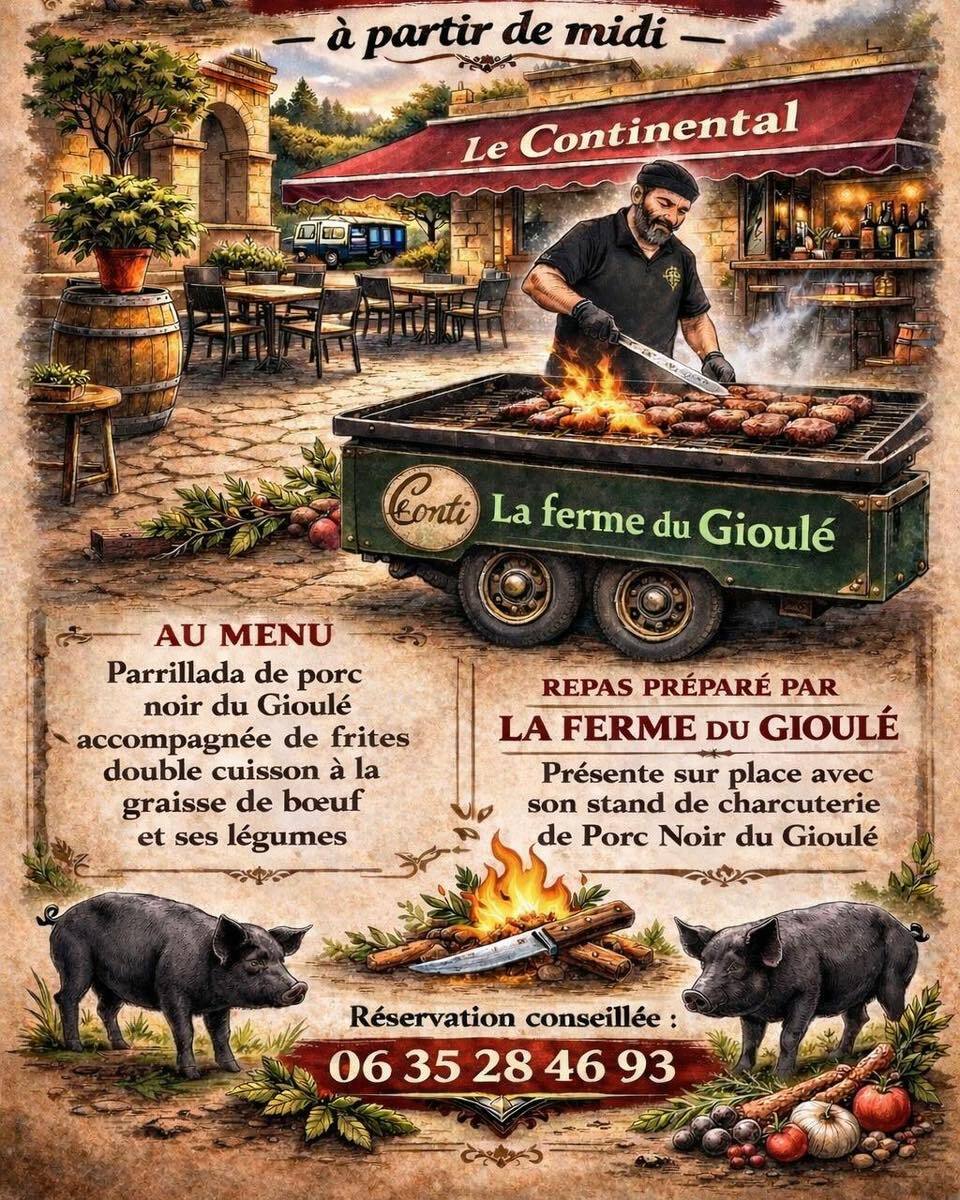 Brasero au Continental Le continental Aire-sur-l'Adour 2026-04-04