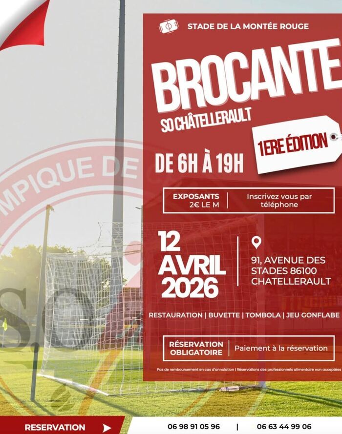 Brocante avenue des stades Châtellerault 2026-04-12