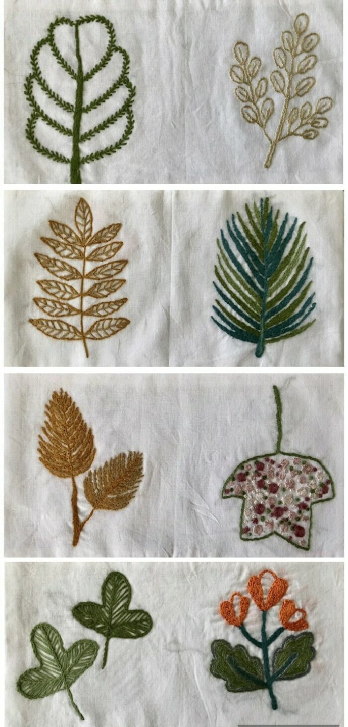 Broderie botanique Le 20 mille