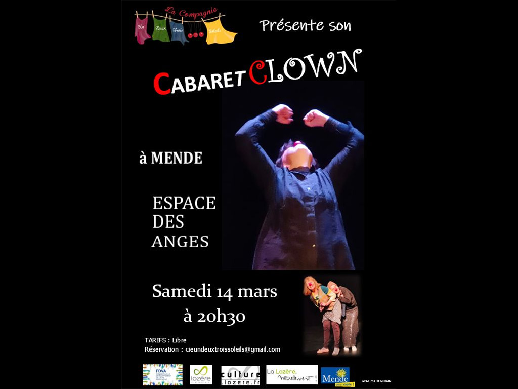 CABARET CLOWN Rue Notre Dame Mende 2026-03-14