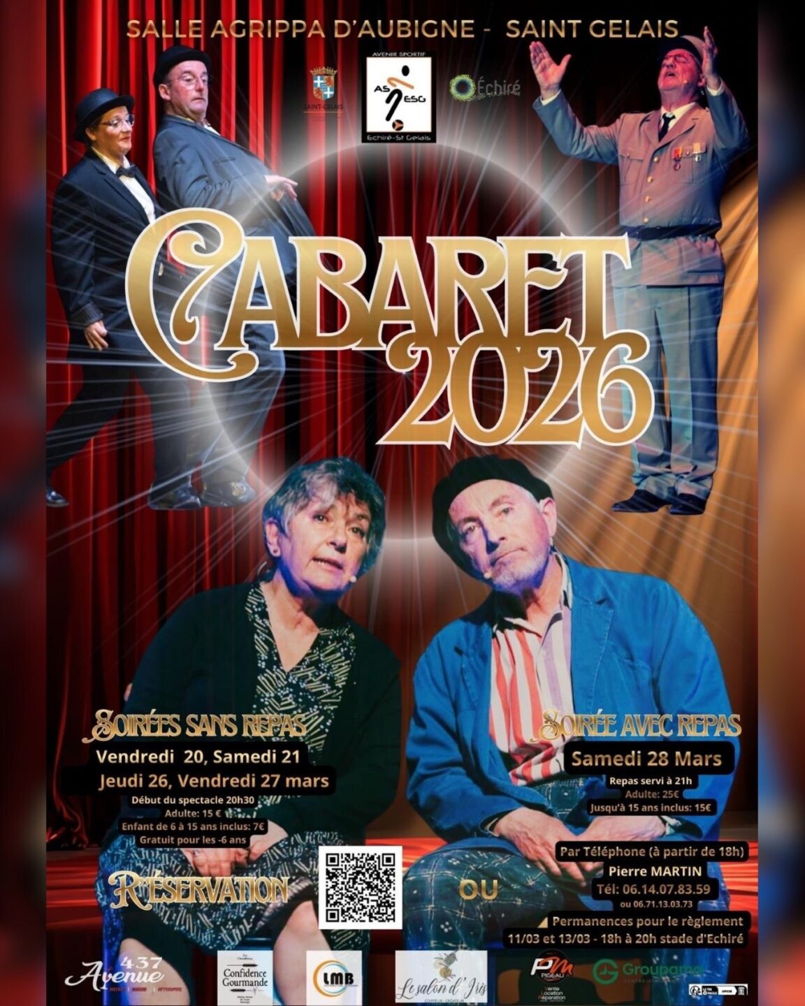 Cabaret de L’Avenir Sportif Echiré Saint-Gelais à Saint-Gelais 201 Rue du Prieuré Saint-Gelais 2026-03-20