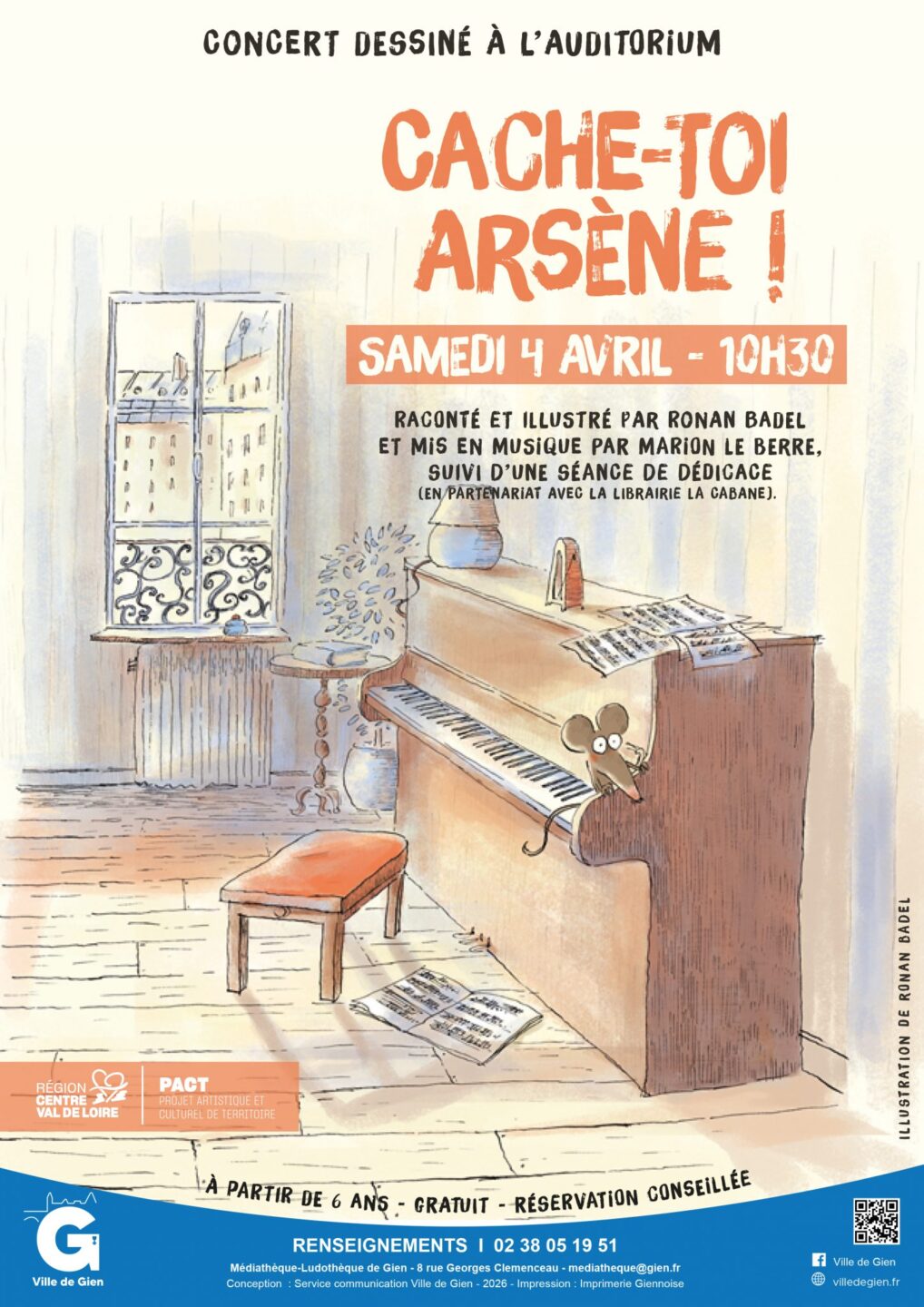 Cache-toi Arsène ! 8 Rue Georges Clemenceau Gien 2026-04-04