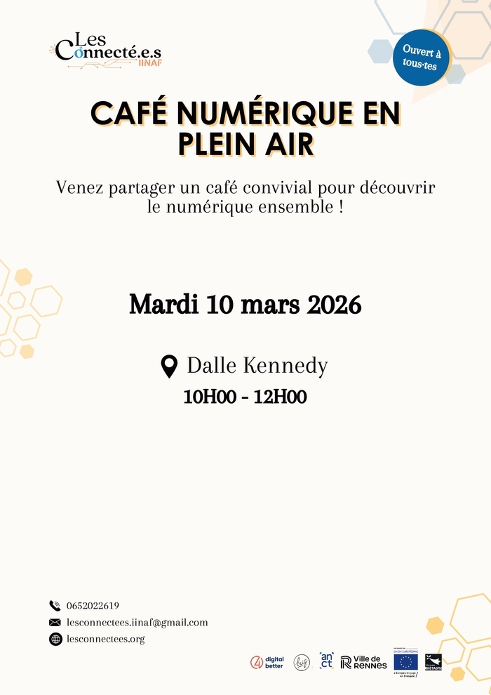 Café Numérique en Plein Air Dalle Kennedy Rennes