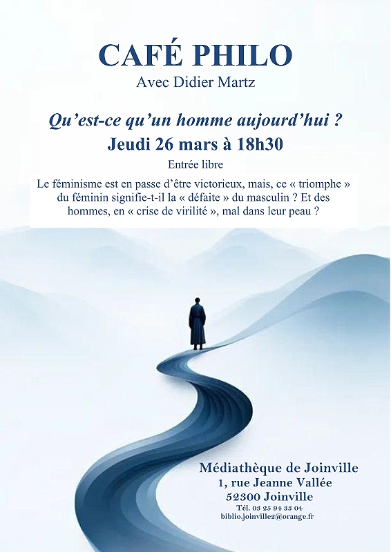 Café philo Médiathèque de Joinville Joinville 2026-03-26