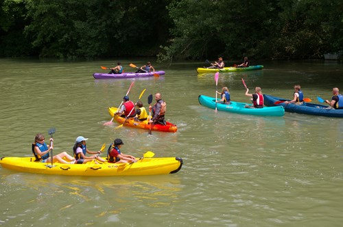 Canoë-kayak du val d'Albret animation nautique estivale LAVARDAC Quai de la Baïse Lavardac 2026-07-10