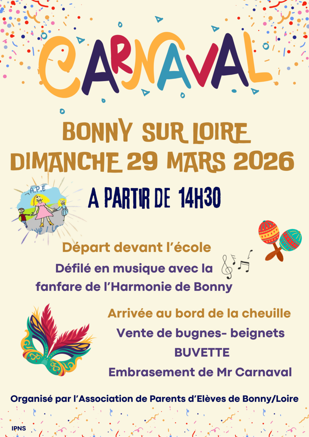 Carnaval Avenue de la Gare Bonny-sur-Loire 2026-03-29