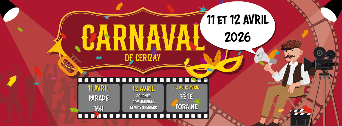 Carnaval et week-end festif Centre-ville Cerizay 2026-04-11