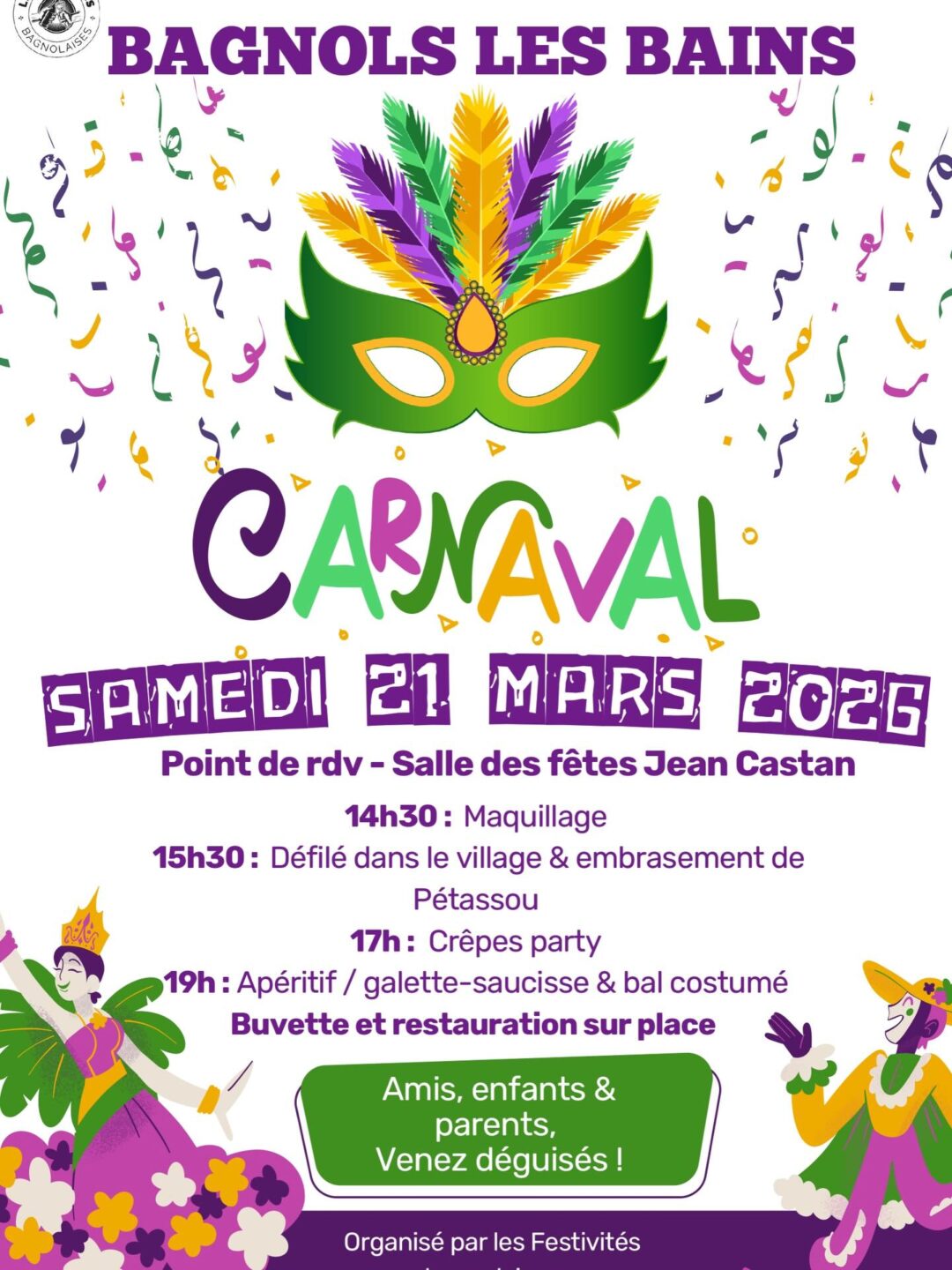 CARNAVAL Bagnols-les-Bains Mont Lozère et Goulet 2026-03-21