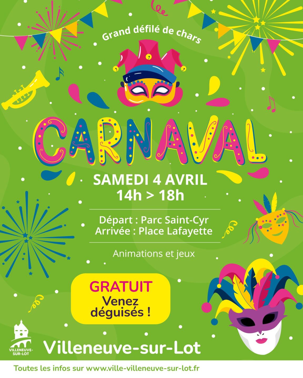 Carnaval Parc Saint-Cyr Villeneuve-sur-Lot 2026-04-04