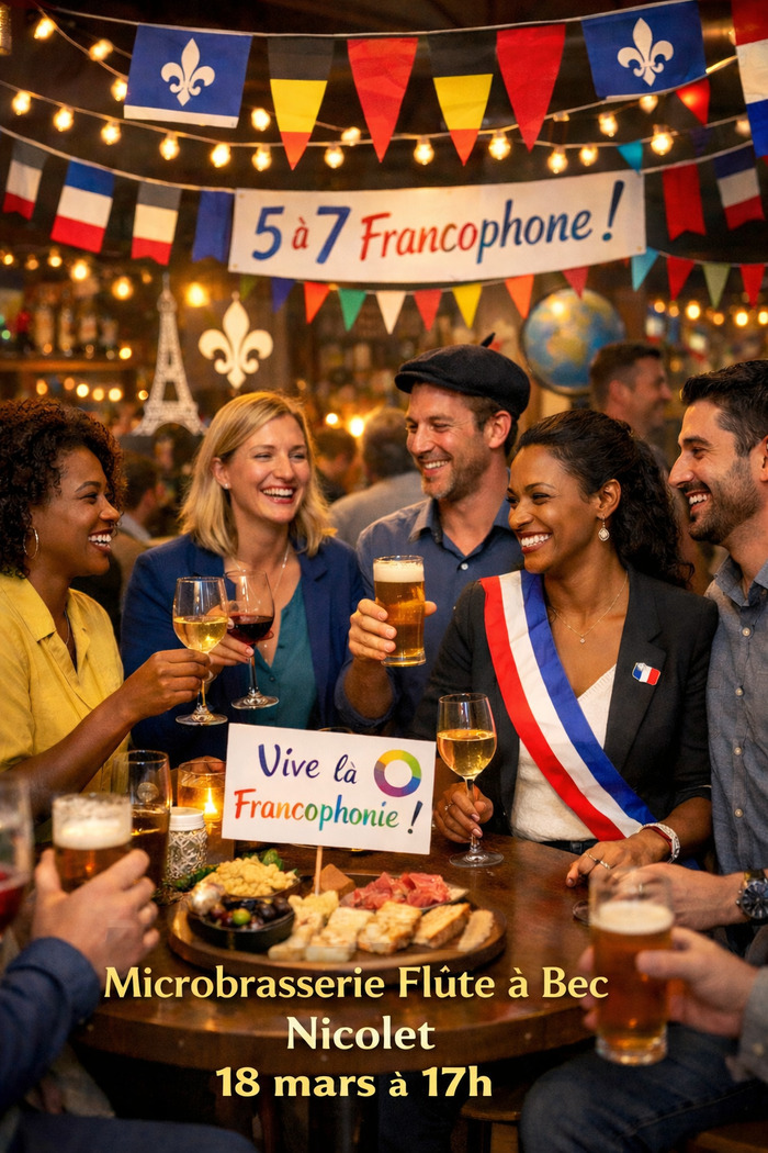 Célébration de la francophonie Microbrasserie Flute à bec Nicolet