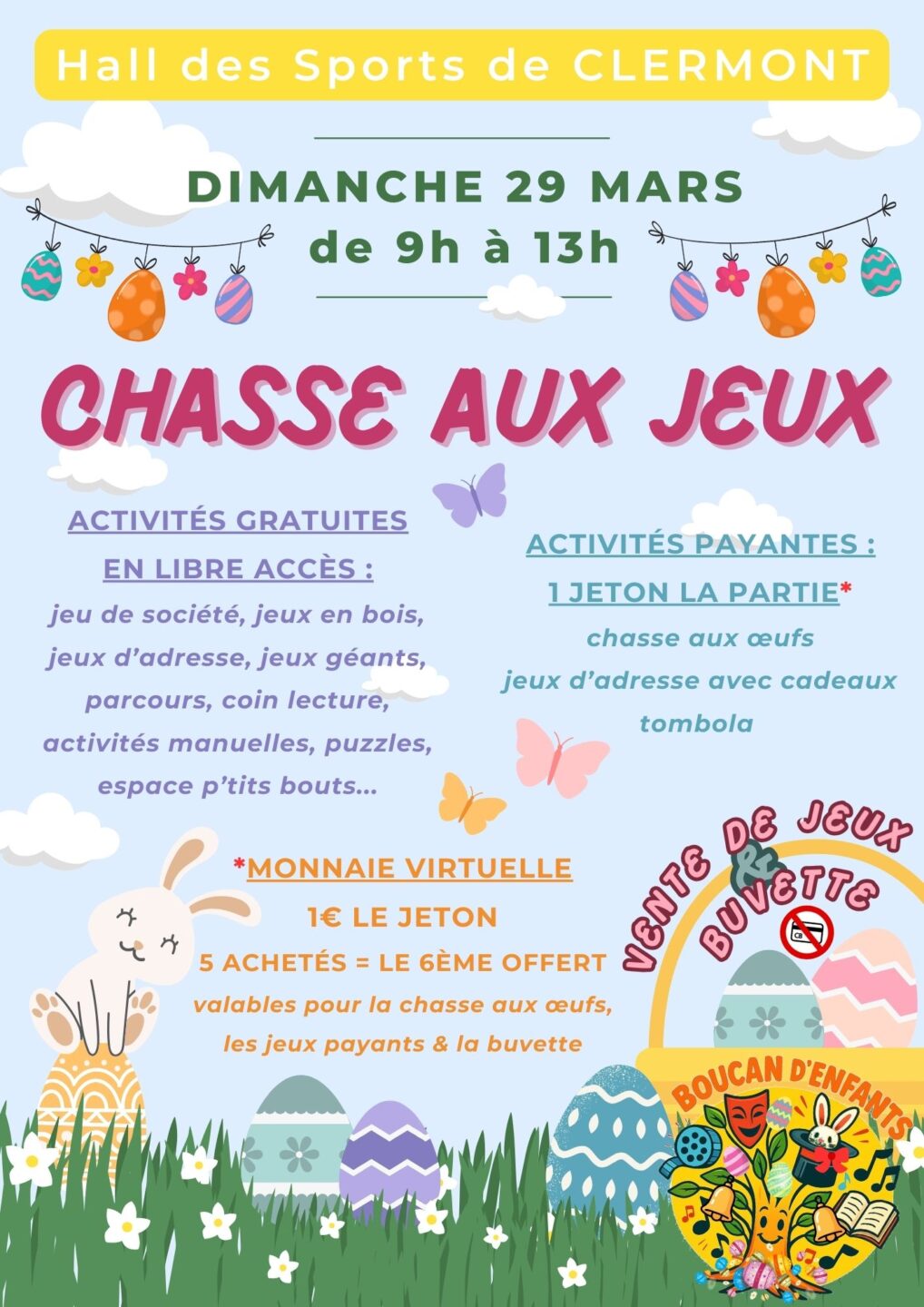 Chasse aux Jeux 180 chemin des écoles Clermont 2026-03-29