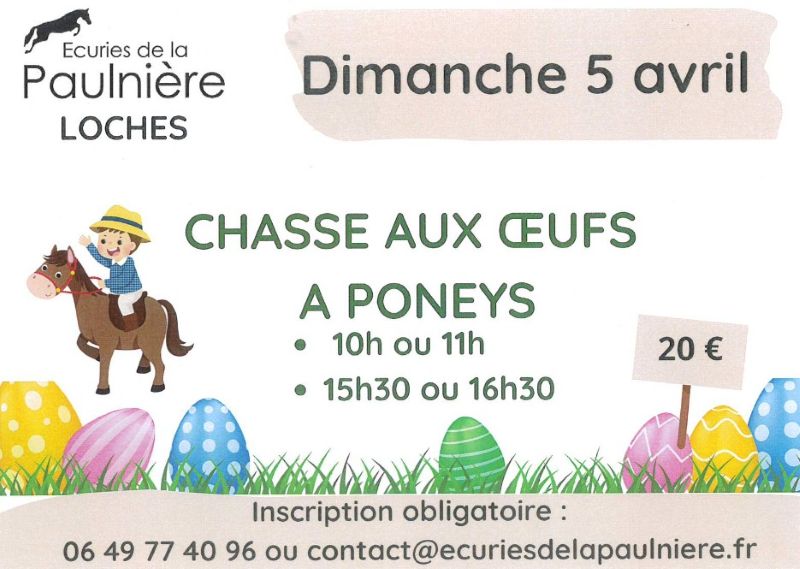 Chasse aux oeufs à poneys  Loches 2026-04-05