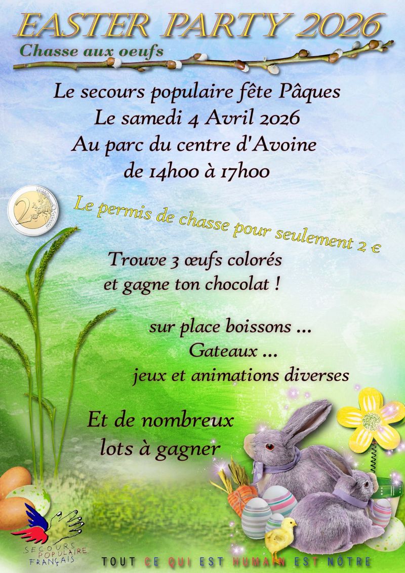 Chasse aux oeufs au Centre social du Véron Avenue de la République Avoine 2026-04-04