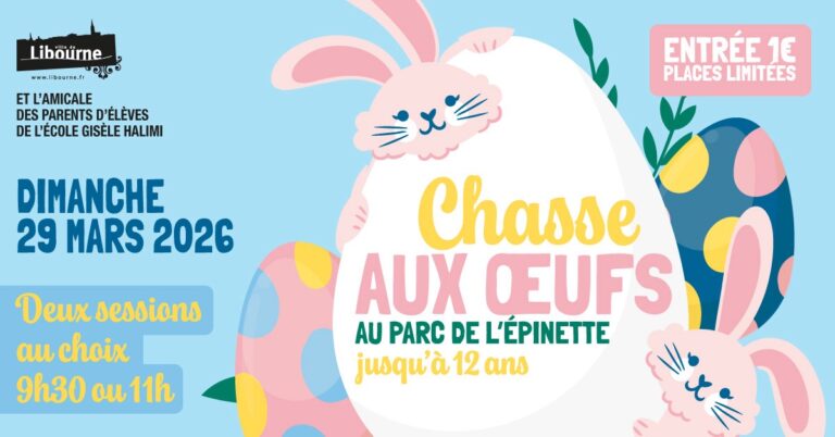 Chasse aux oeufs au parc de l'Epinette  Libourne 2026-03-29
