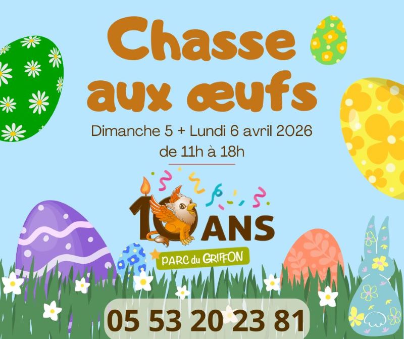 Chasse aux Oeufs au Parc du Griffon Lieu-dit Griffon Caubon-Saint-Sauveur 2026-04-05