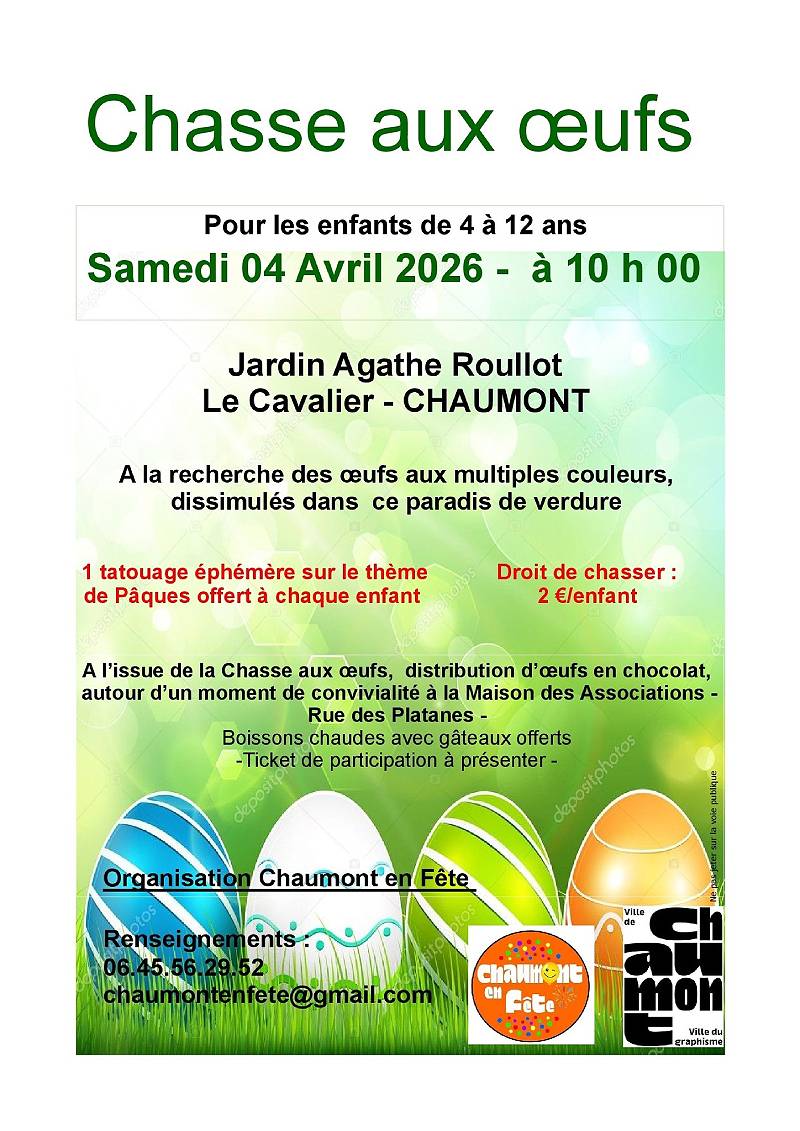 Chasse aux oeufs Jardin Agathe Roullot Chaumont 2026-04-04
