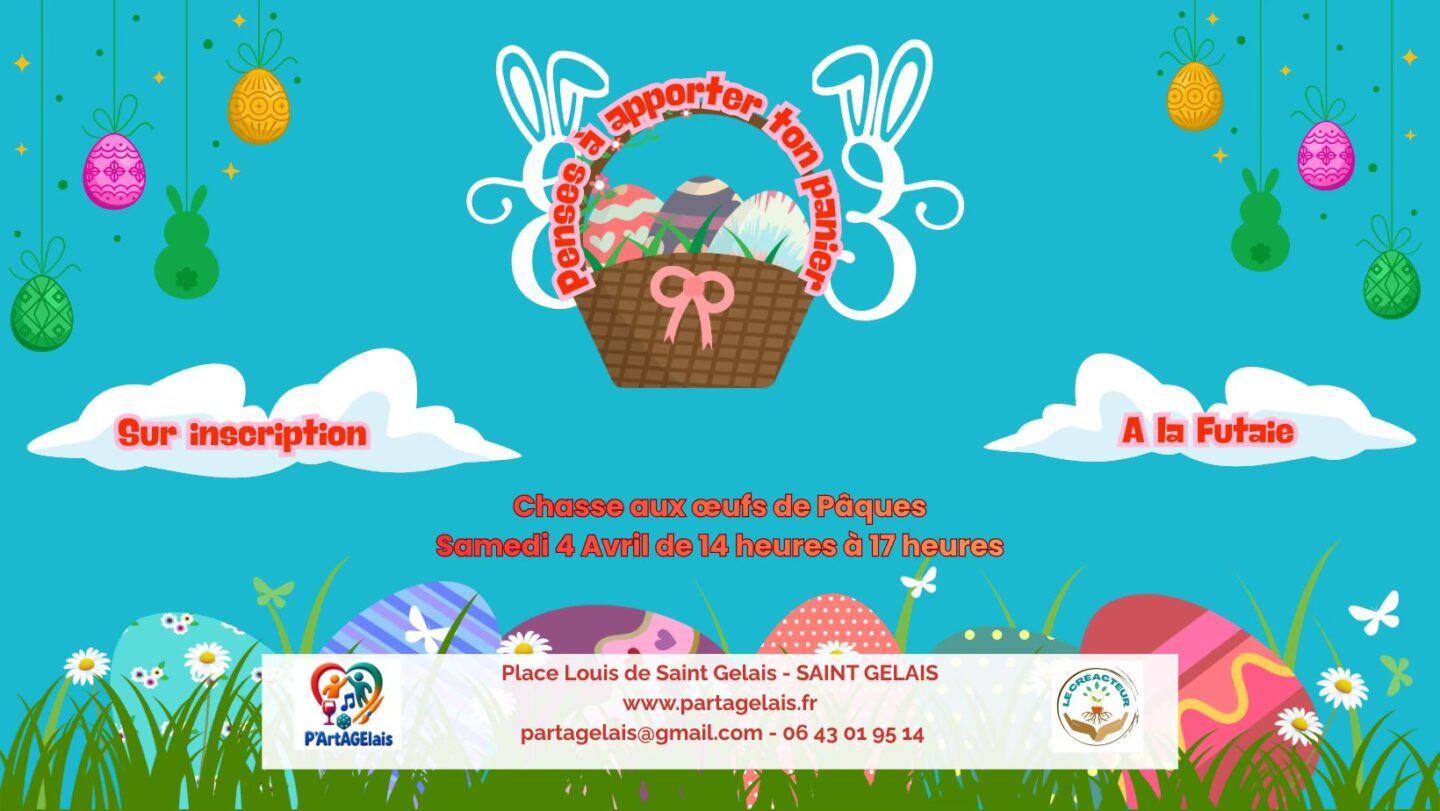 Chasse aux œufs de Pâques à Saint Gelais  Saint-Gelais 2026-04-04