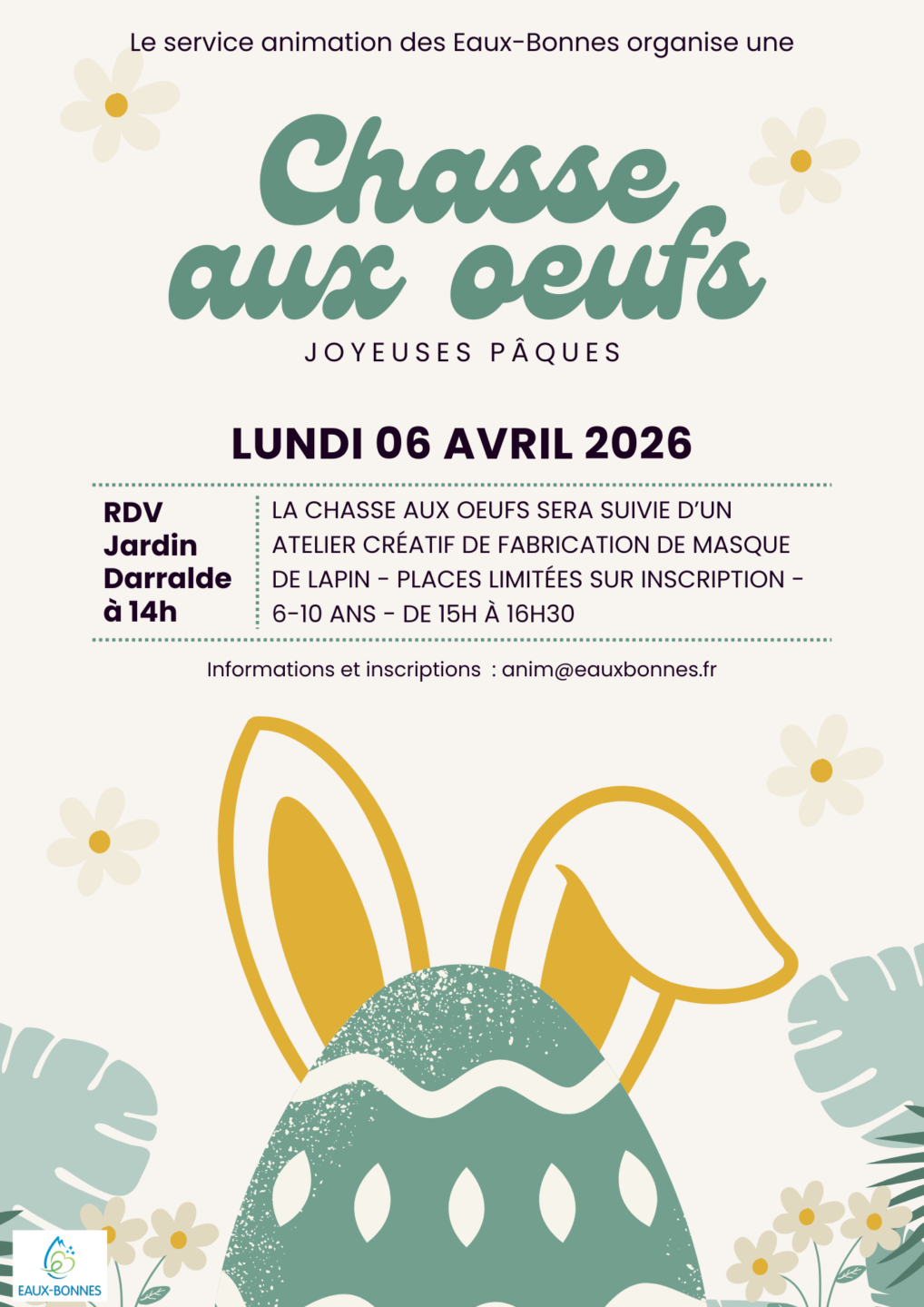 Chasse aux Oeufs de Pâques Jardin Daralde Eaux-Bonnes 2026-04-06