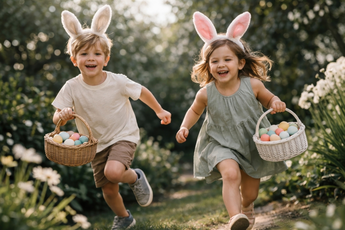 Chasse aux oeufs de Pâques Avenue Löwendal La Ferté-Saint-Aubin 2026-03-29