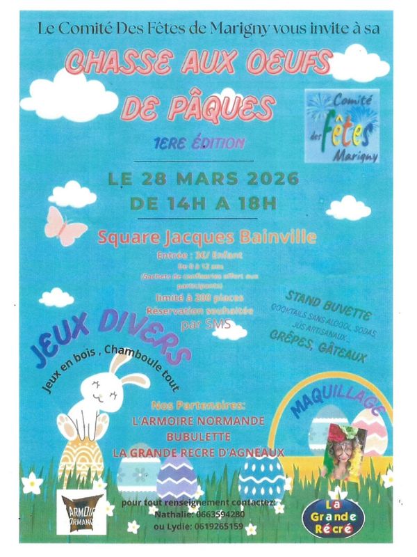 Chasse aux oeufs de pâques  Marigny-Le-Lozon 2026-03-28